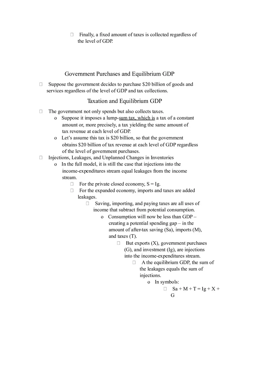 The Aggregate Expenditures Model Part II - Page 6