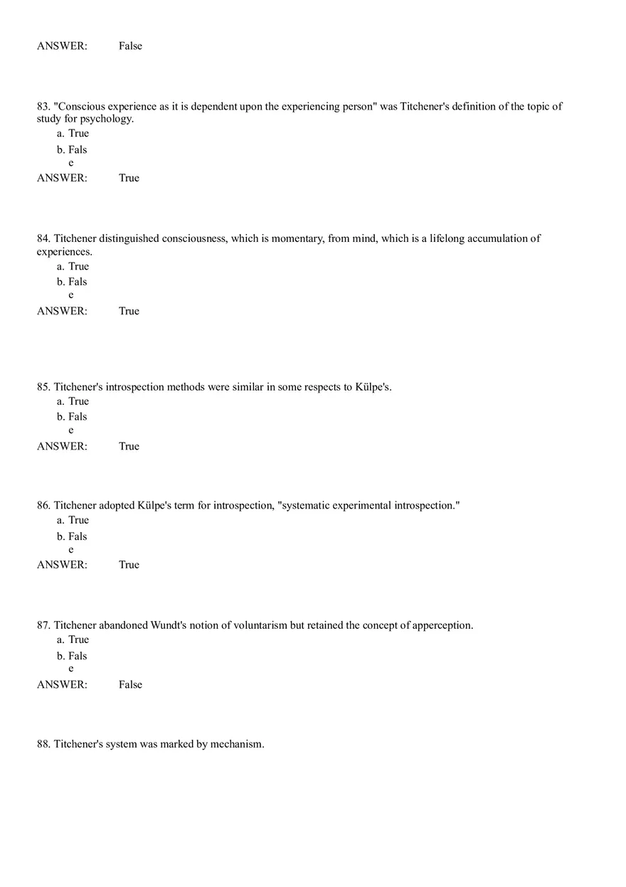 Structuralism Quiz 52-98 Answer Key - Page 8