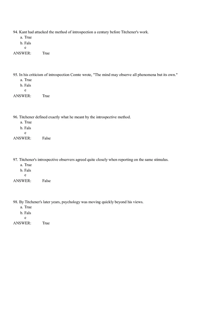 Structuralism Quiz 52-98 Answer Key - Page 10