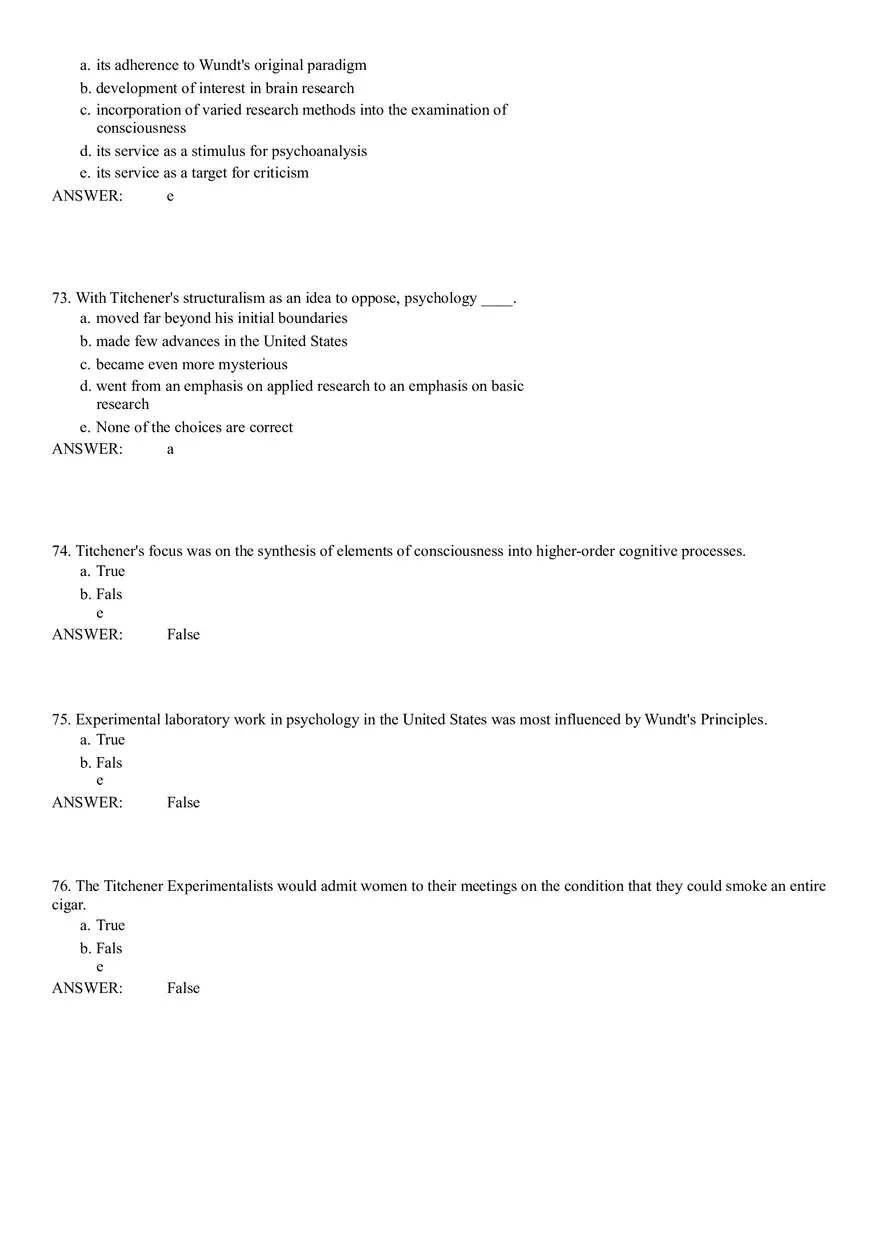 Structuralism Quiz 52-98 Answer Key - Page 6