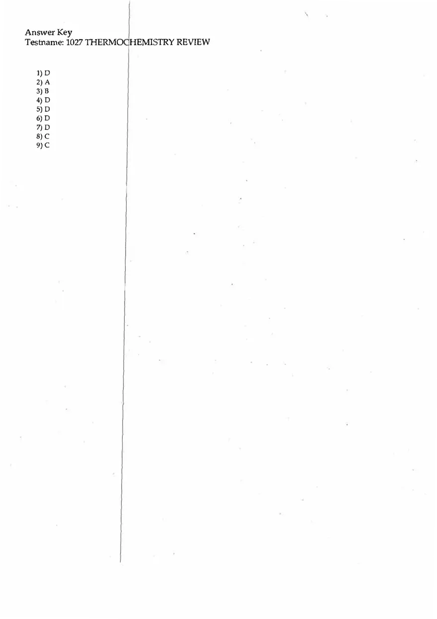 Thermochemistry Review - Page 5