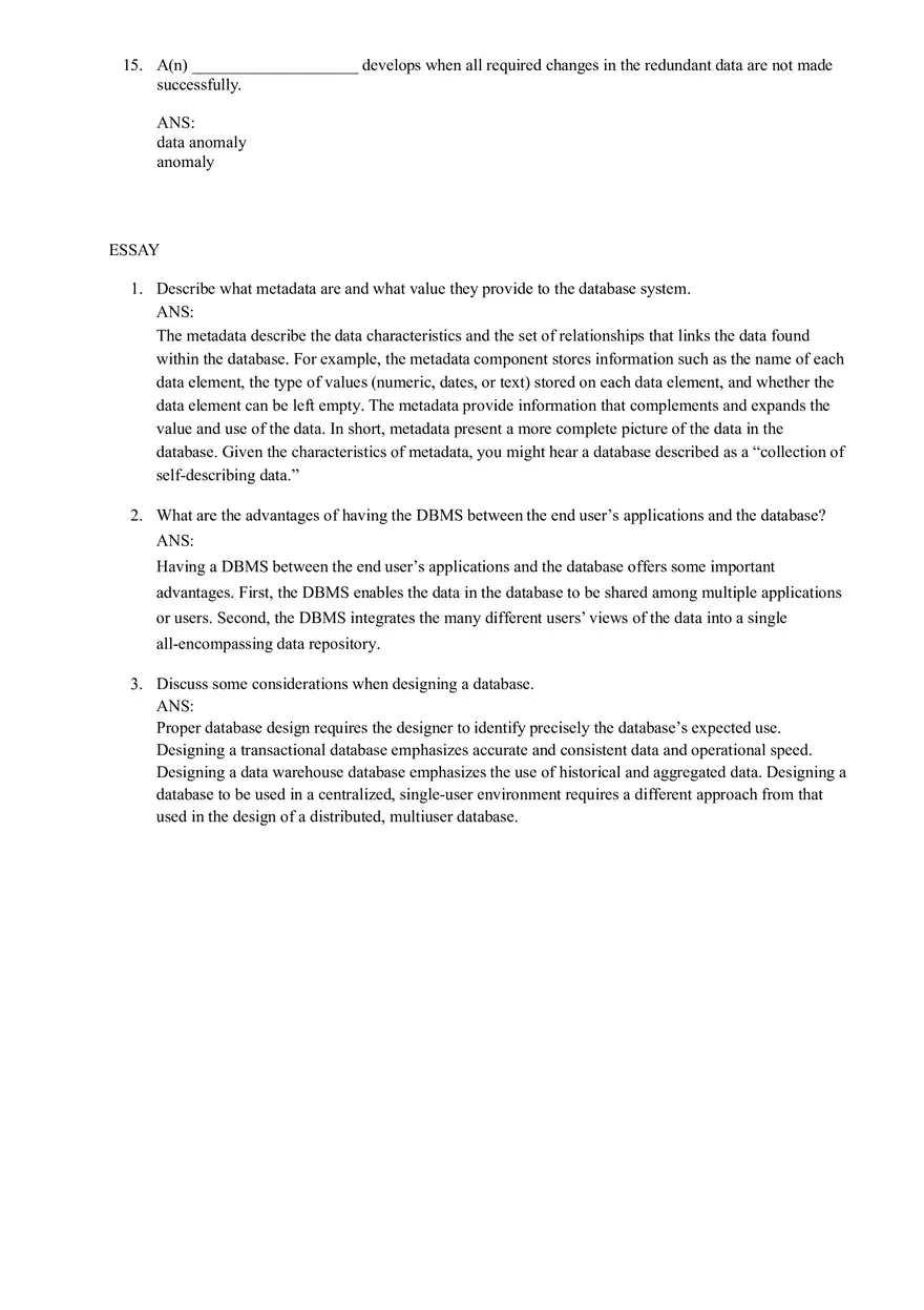 Data Base Mana Test Bank - Page 8