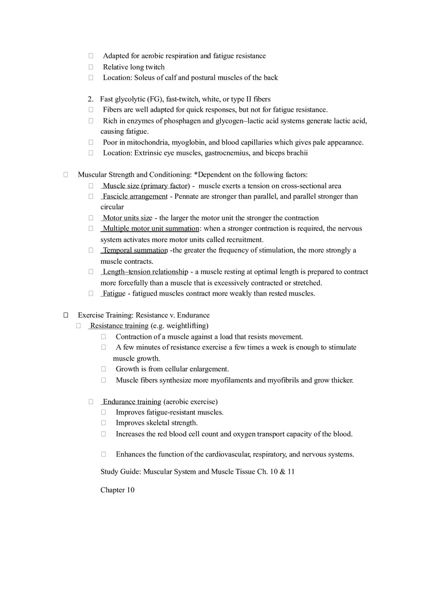 Muscular System and Muscular Tissue Review - Page 11