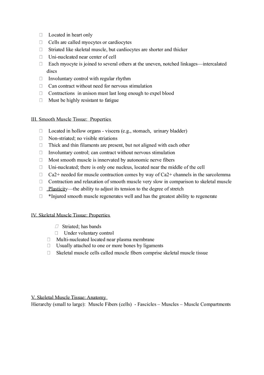 Muscular System and Muscular Tissue Review - Page 2