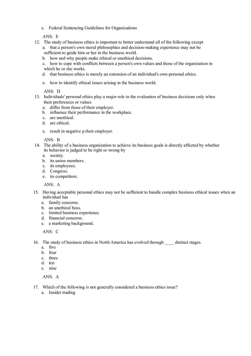 Test Banks for Work Ethics - Page 3