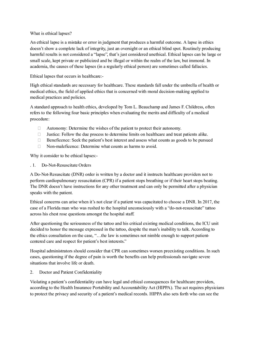 What Are Ethical Lapses - Definition, Examples, and Causes of Ethical Mistakes - Page 1