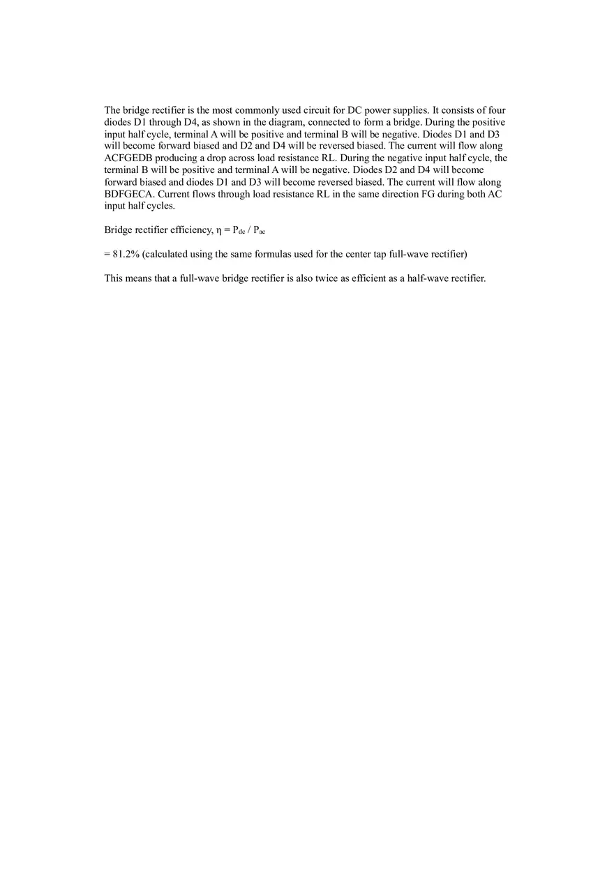 Rectifier Efficiency - Half and Full Wave - Page 4