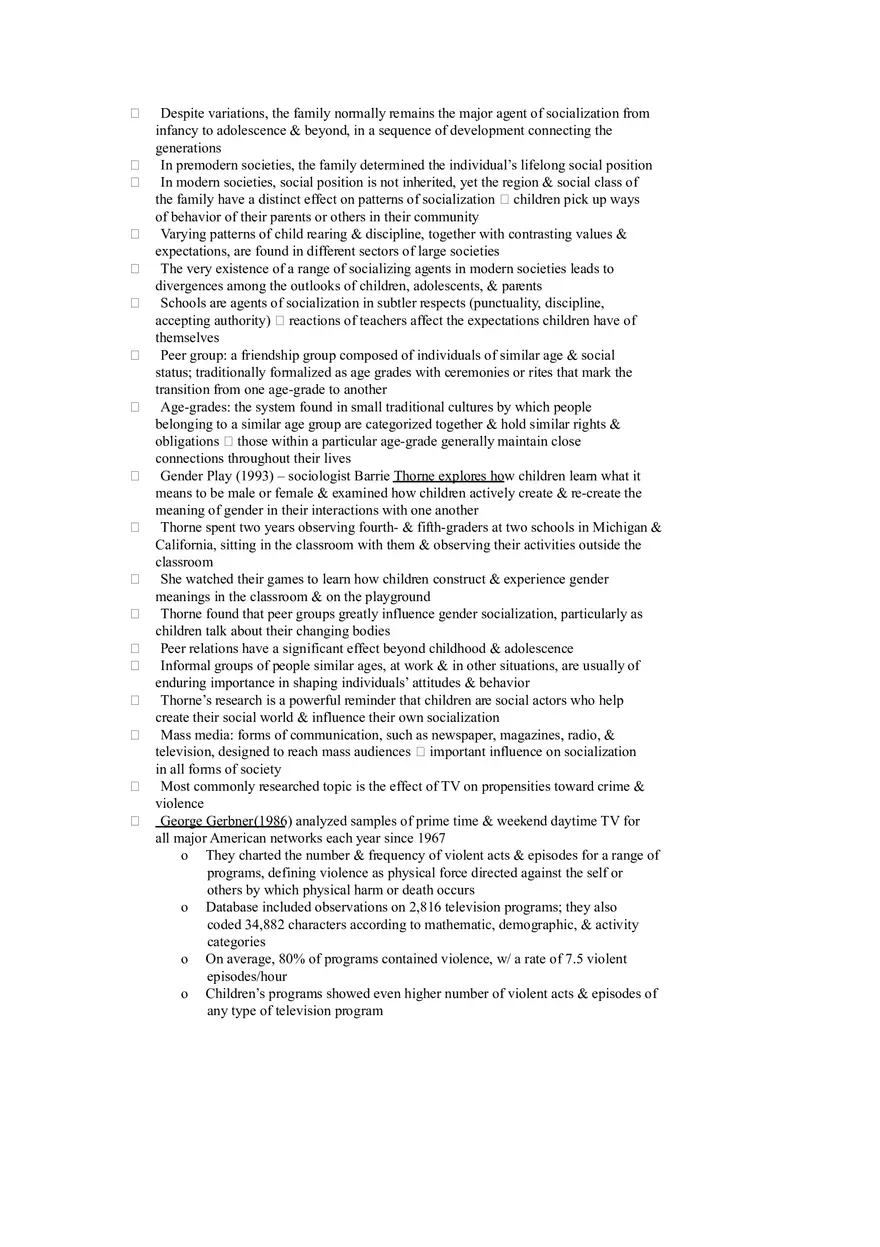 Socialization Study Guide - Page 2