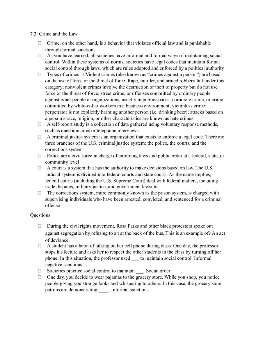 Deviance, Crime, Social Control - Page 4