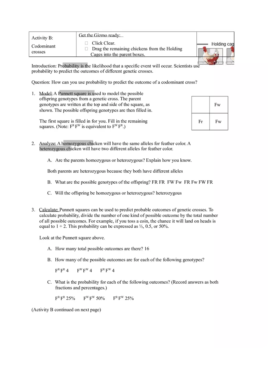 Chicken Genetics - Page 3