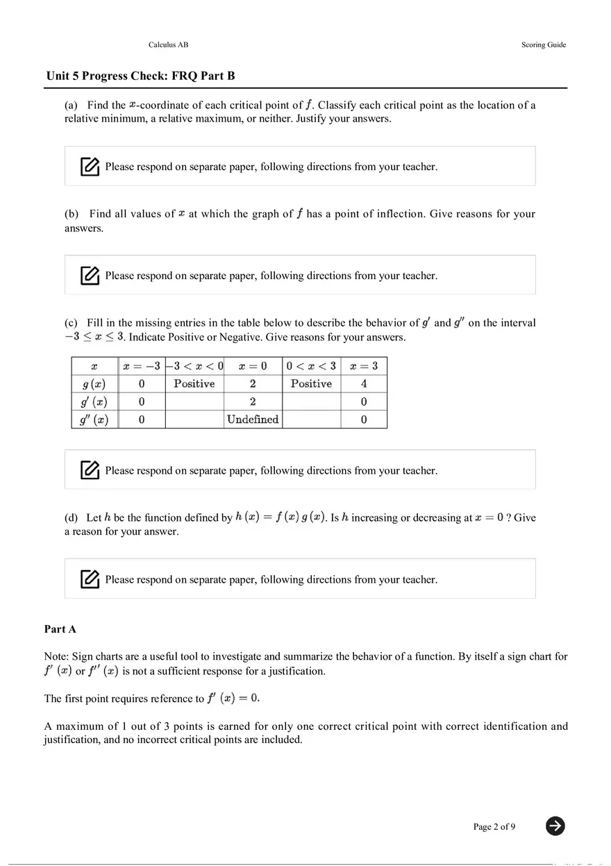 Unit 5 Progress Check FRQ Part B - Page 2