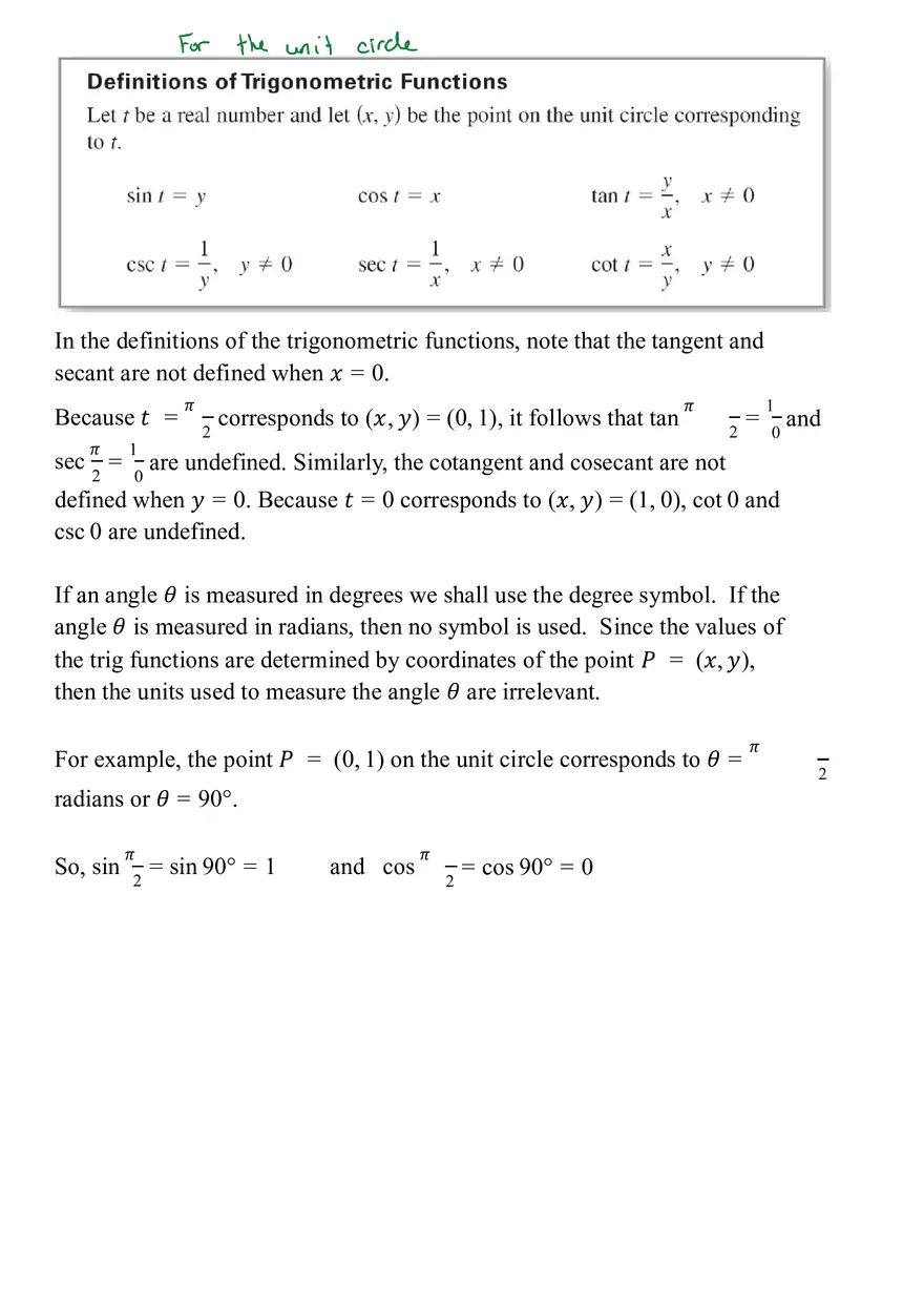 Precalculus Trigonometric Functions Answers - Page 4