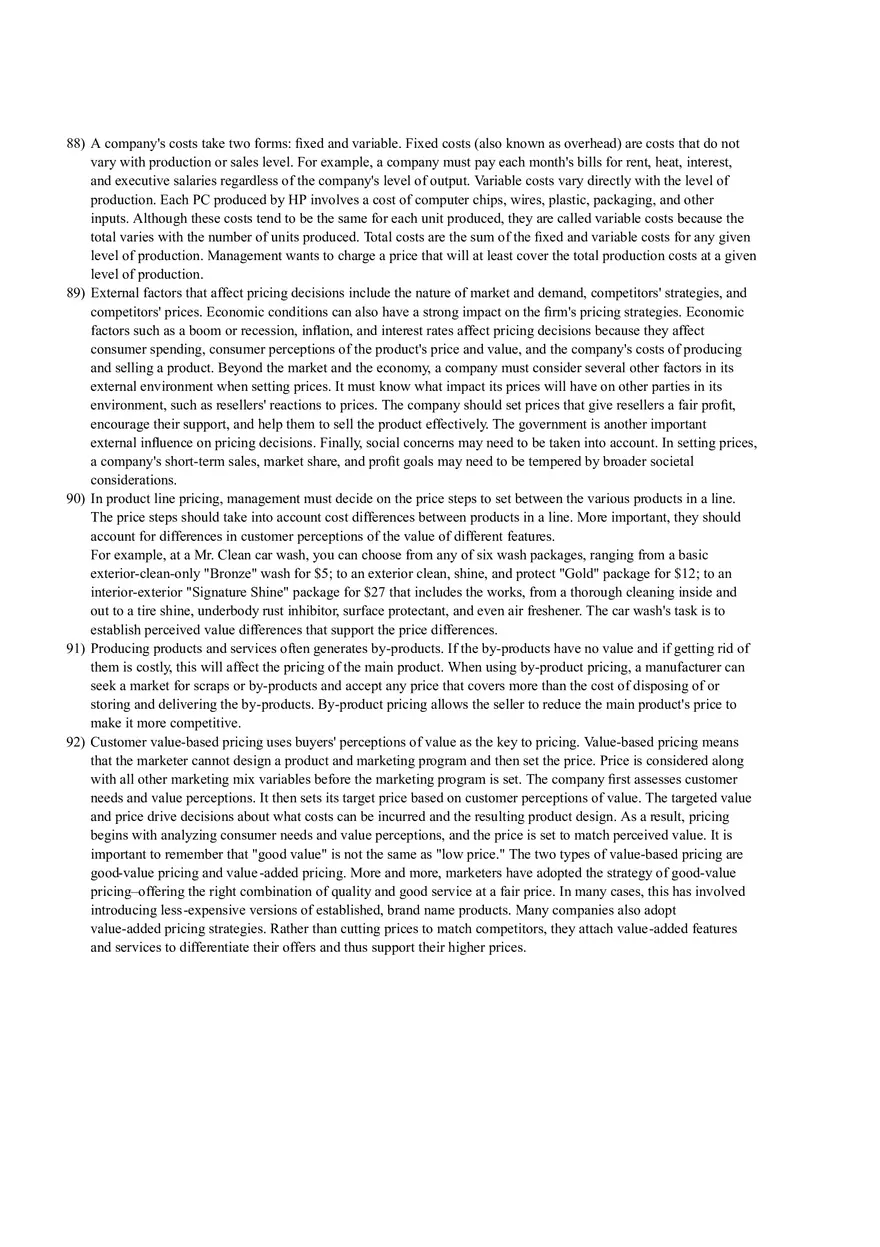 Test for Introduction to Marketing - Page 10