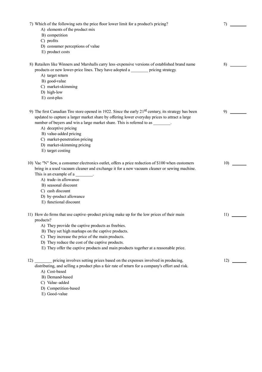 Test for Introduction to Marketing - Page 14