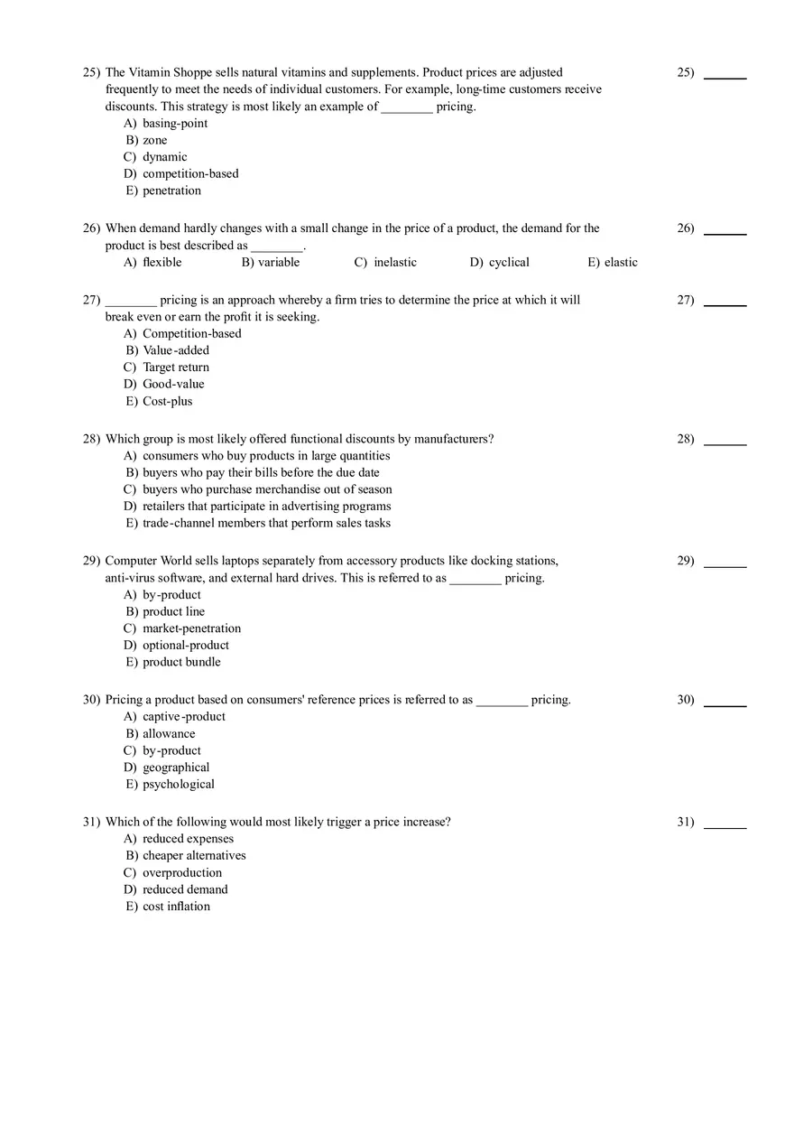Test for Introduction to Marketing - Page 17