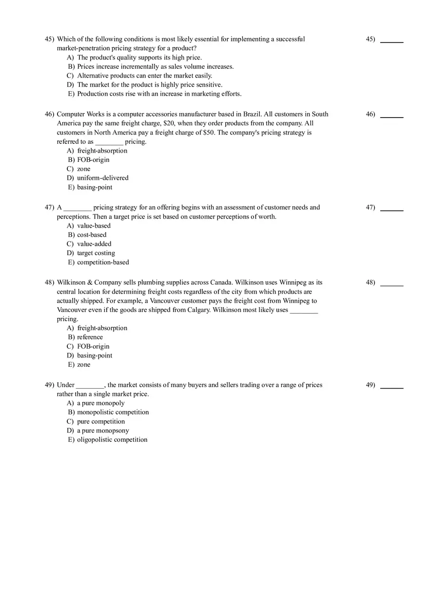 Test for Introduction to Marketing - Page 5