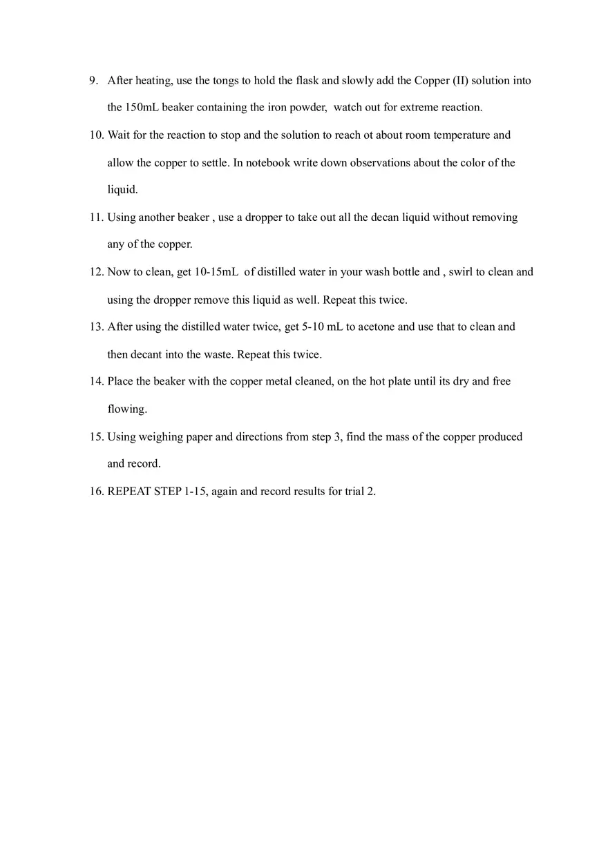 Stoichiometry of Iron-Copper - Page 3