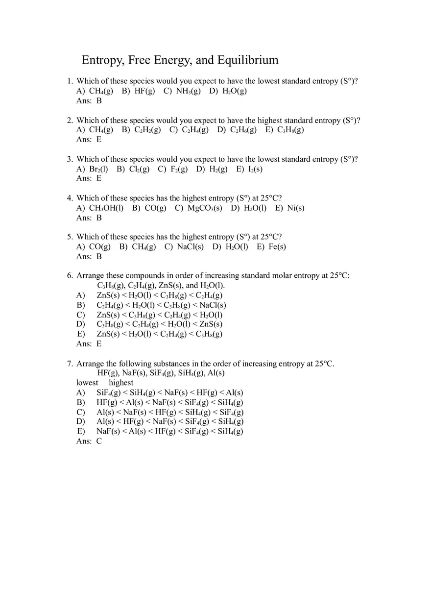 Entropy Free Energy and Equilibrium Part 1 - Page 1