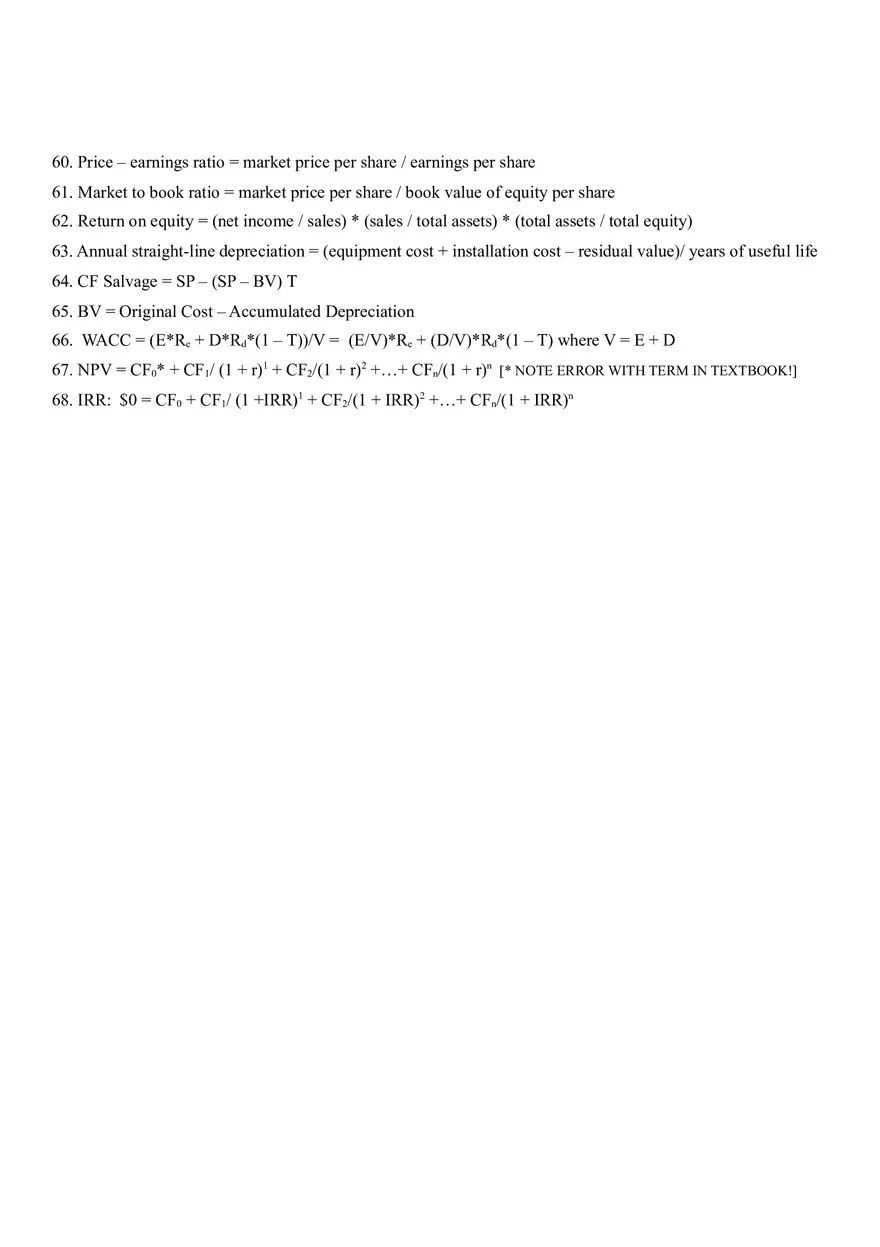 Formula Sheet Finance - Page 3