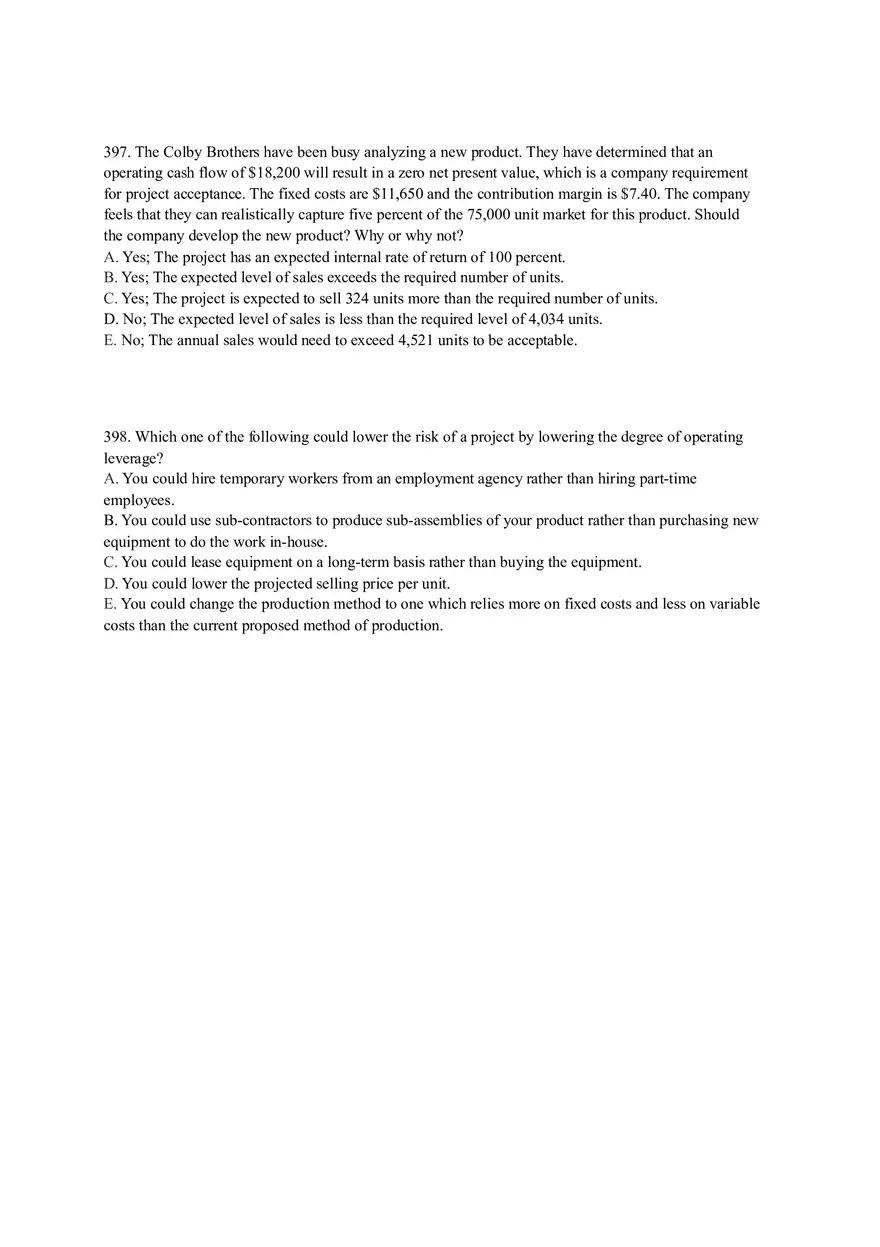 Financial and Risk Analysis in Decision-Making - Page 8