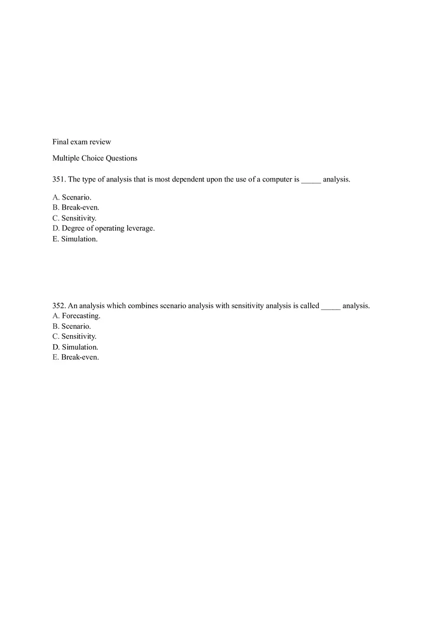 Financial and Risk Analysis in Decision-Making - Page 1