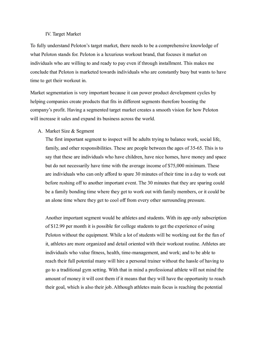 Peloton Marketing Final Project - Page 2