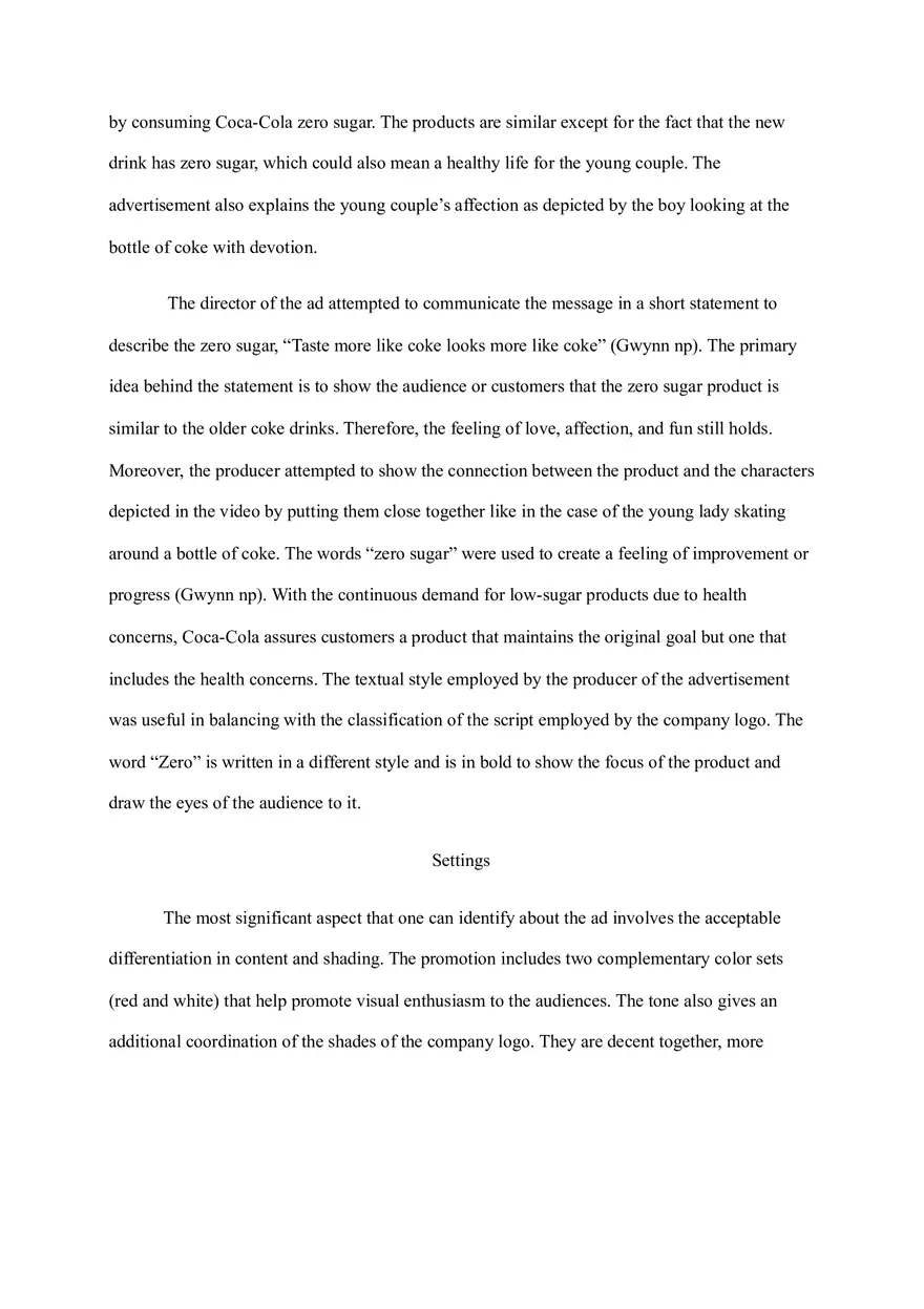 Zero Sugar Advertisement Analysis - Page 3