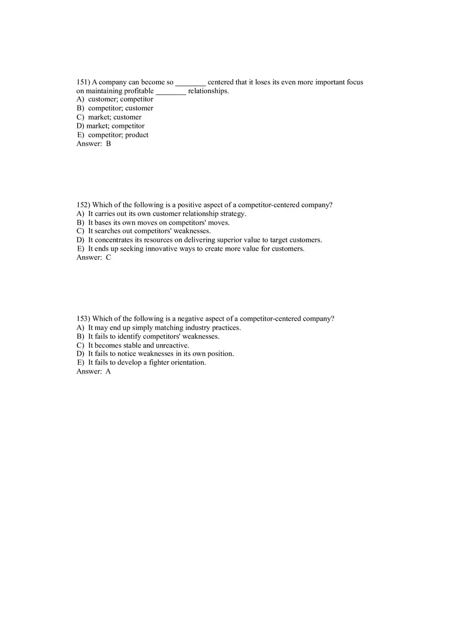 Creating Competitive Advantage (Marketing) Answer Key Part 5 - Page 12
