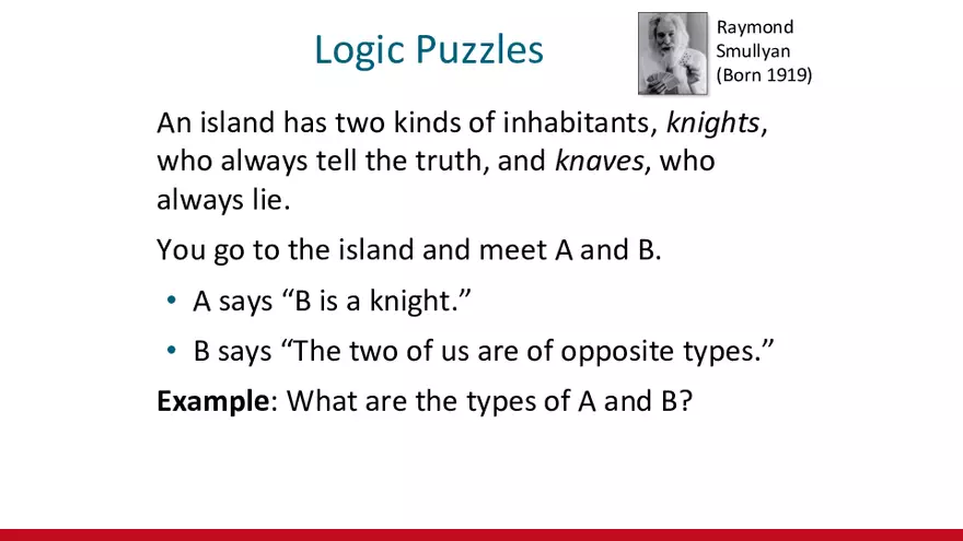 Applications of Propositional Logic - Page 7