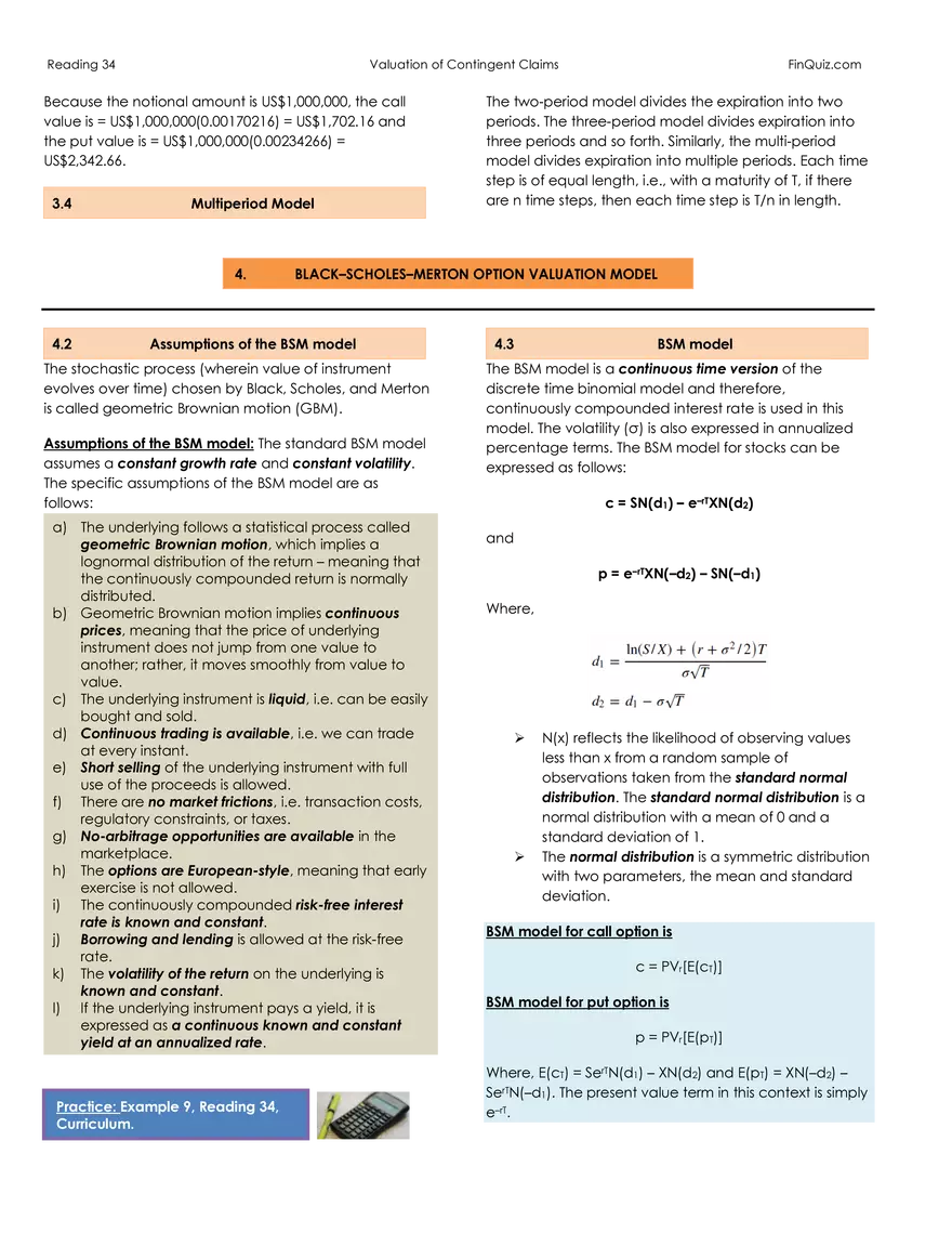 Curriculum Note, Study Session 13, Reading 34 - Page 13