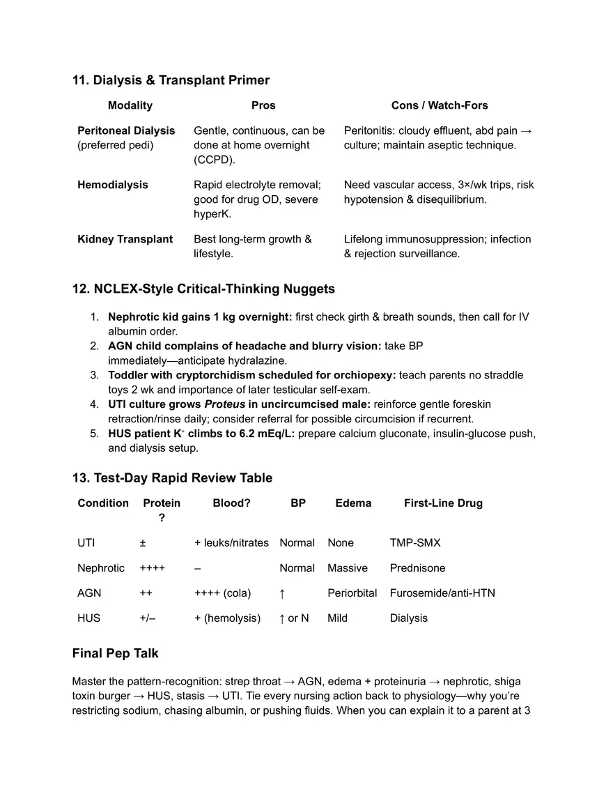 Pediatric GI and Fluids Study Guide - Page 9