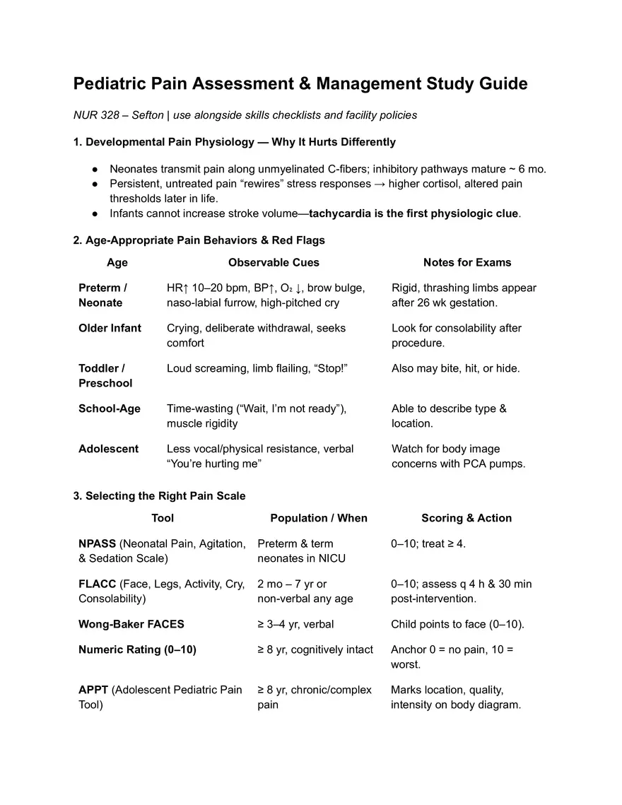 Pediatric GI and Fluids Study Guide - Page 21
