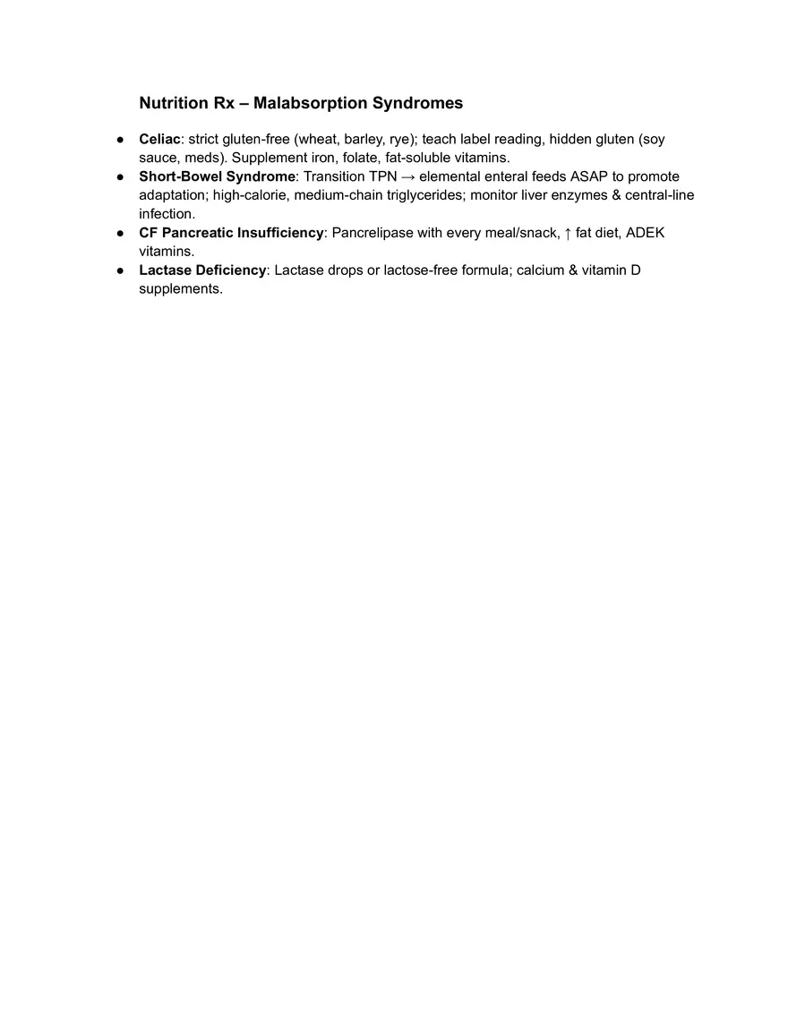 Pediatric GI and Fluids Study Guide - Page 48