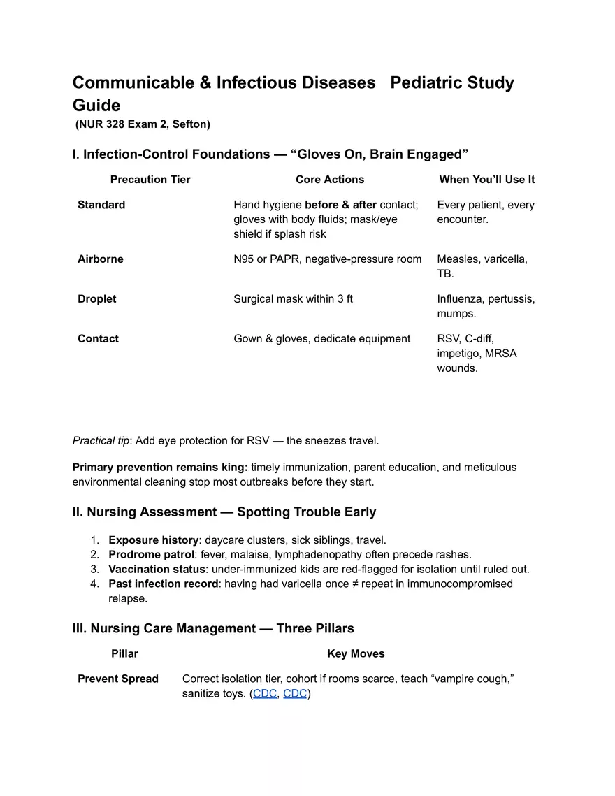 Pediatric GI and Fluids Study Guide - Page 49