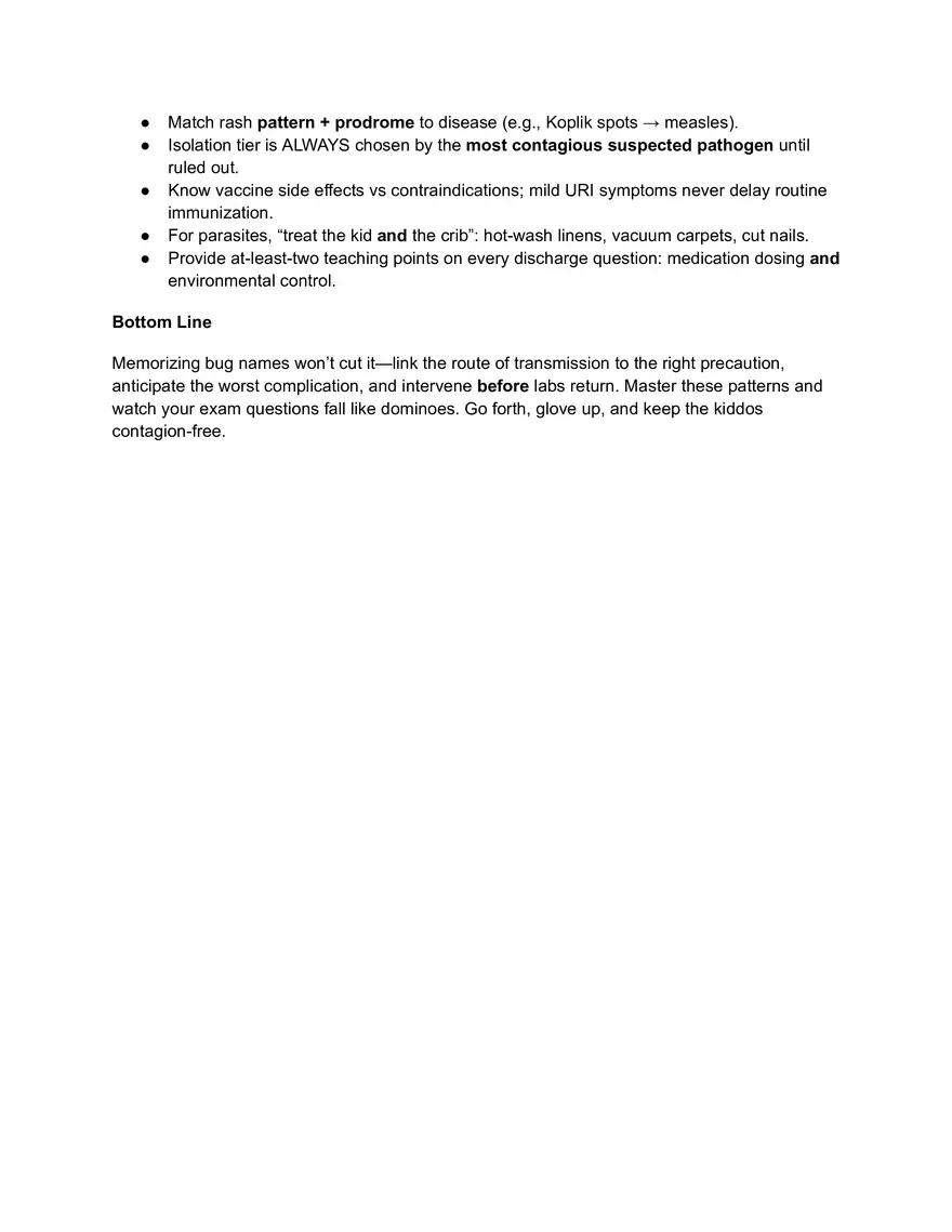 Pediatric GI and Fluids Study Guide - Page 5