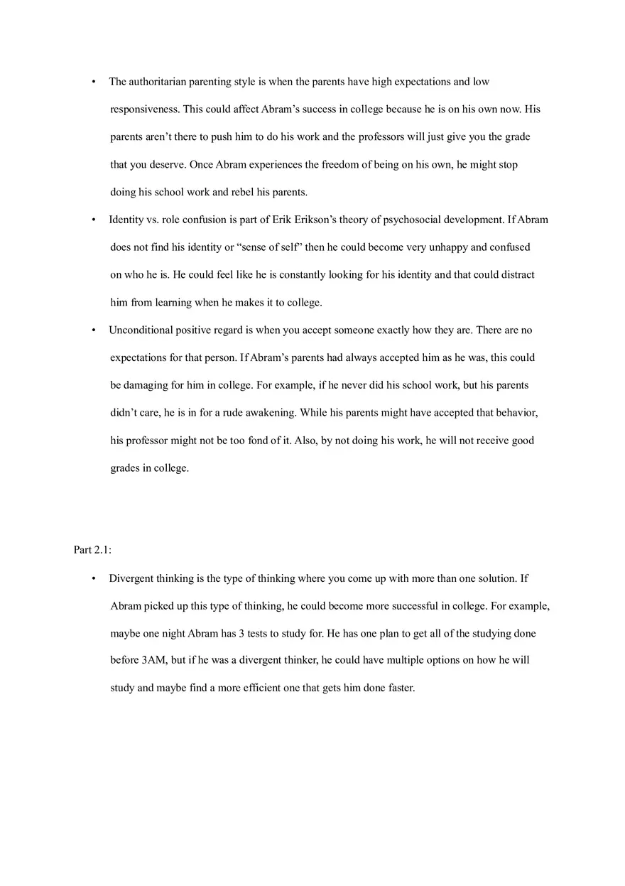 Psychology FRQ - Free Response Question - Page 3
