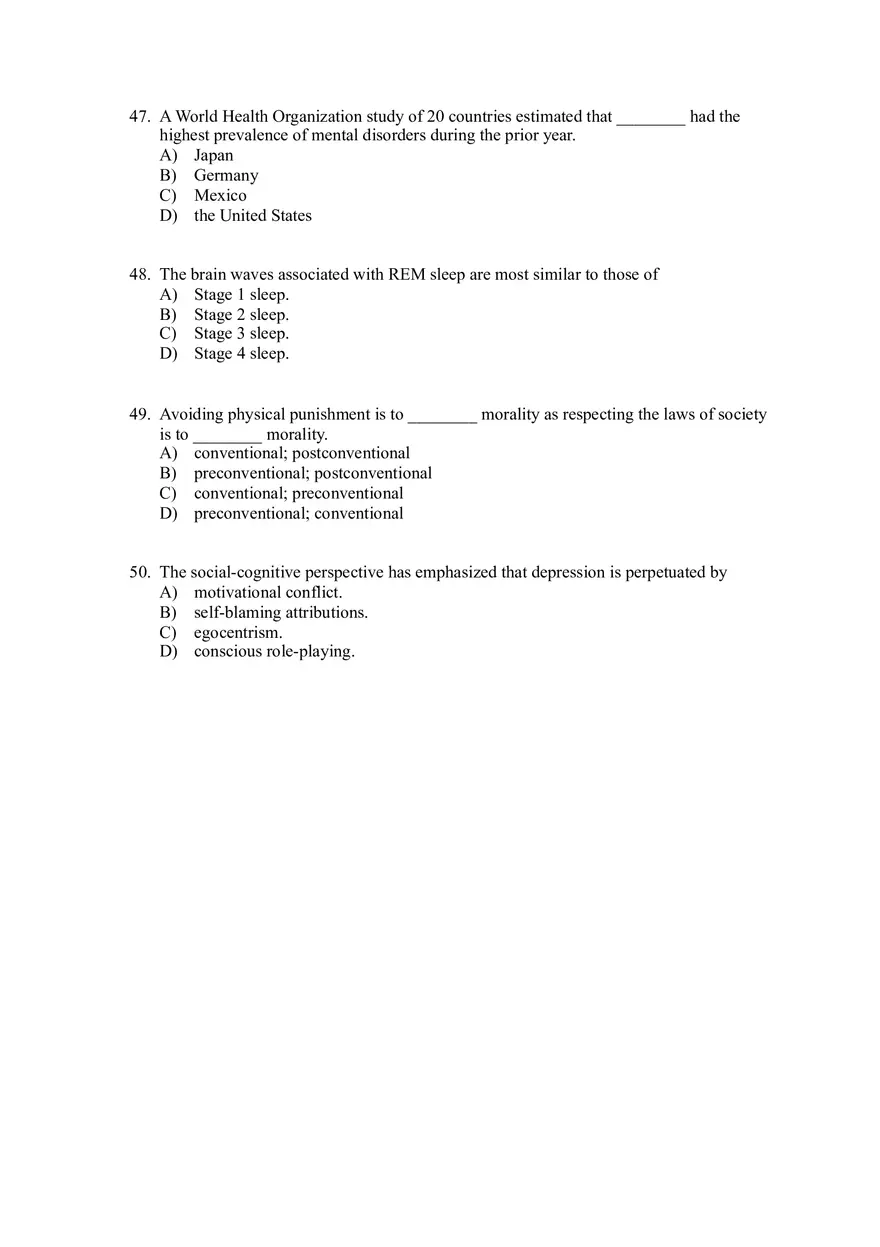Child Psychology Questions - Page 10
