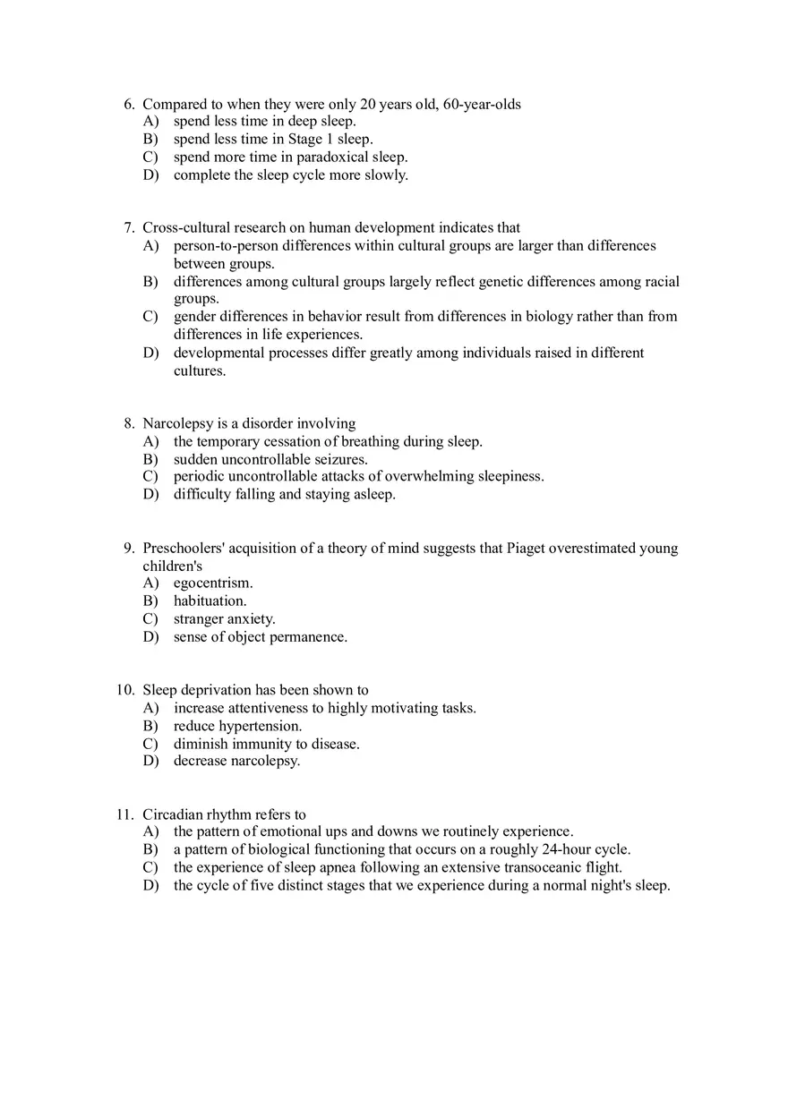 Child Psychology Questions - Page 3