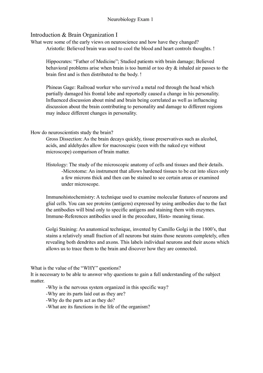 Understanding Brain Dissection and Histology Part 1 - Page 1