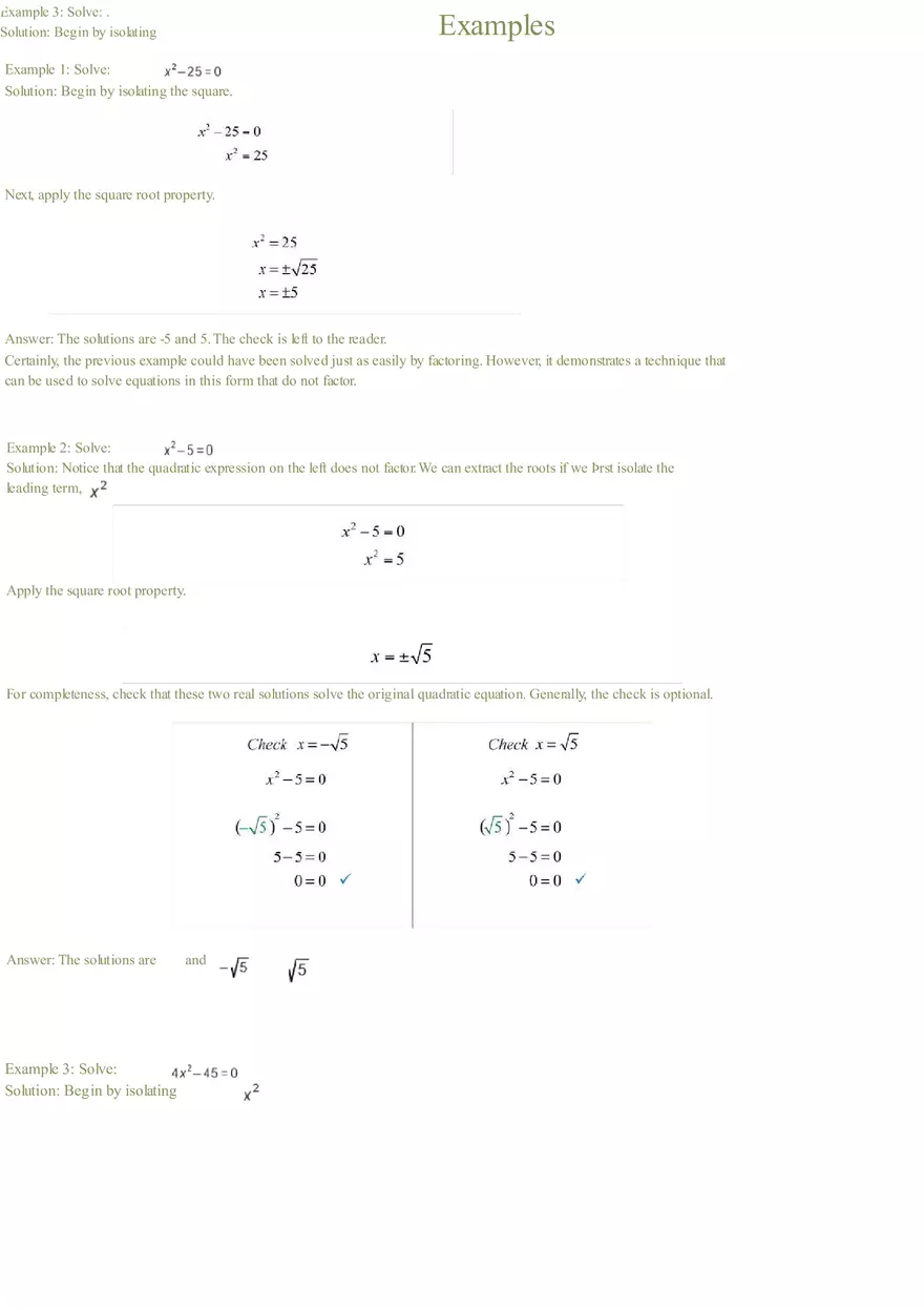 Extract Square Roots - Page 2