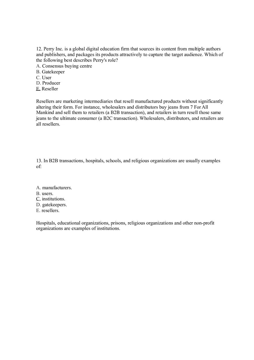 Business-to-Business Marketing Ch 5 (Part 1) - Page 7