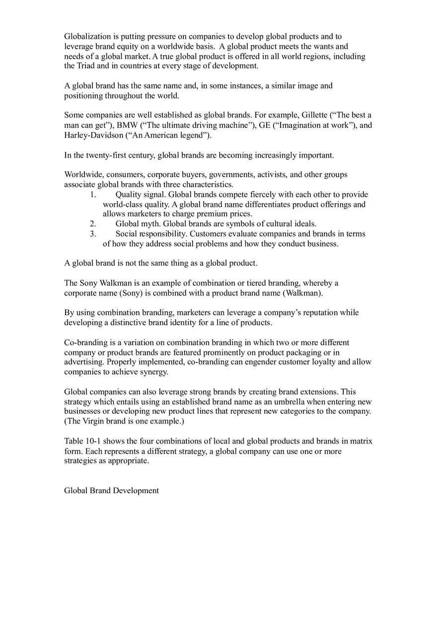 Brand and Product Decisions in Global Marketing - Page 13
