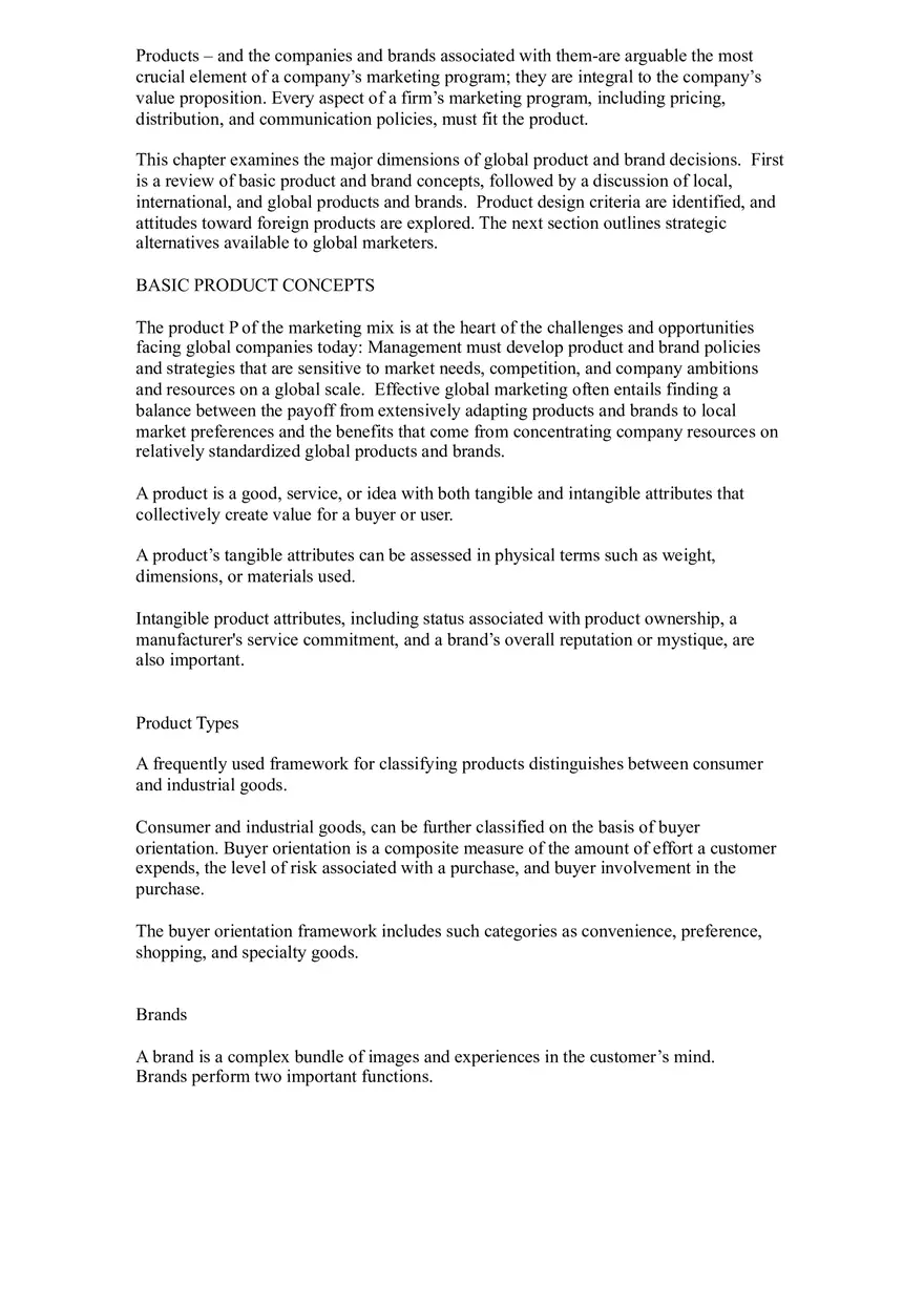 Brand and Product Decisions in Global Marketing - Page 2