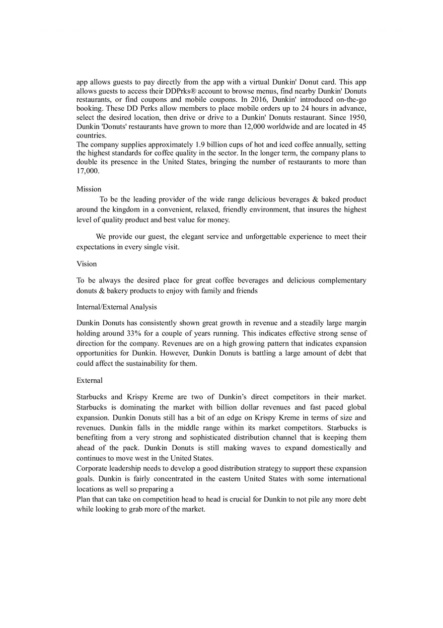 Dunkin Donuts Case Study Marketing - Page 2