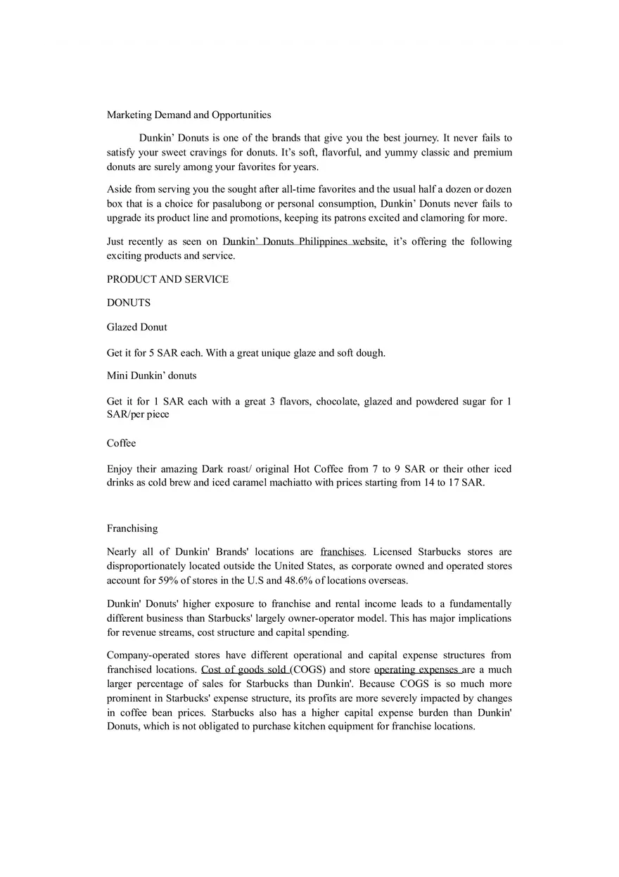 Dunkin Donuts Case Study Marketing - Page 3