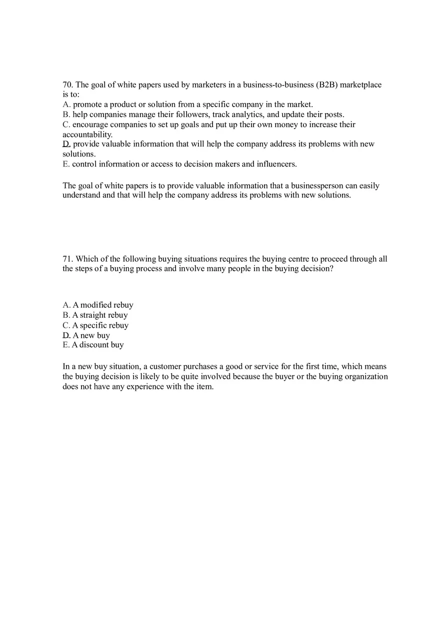 Business-to-Business Marketing Ch 5 (Part 4) - Page 7