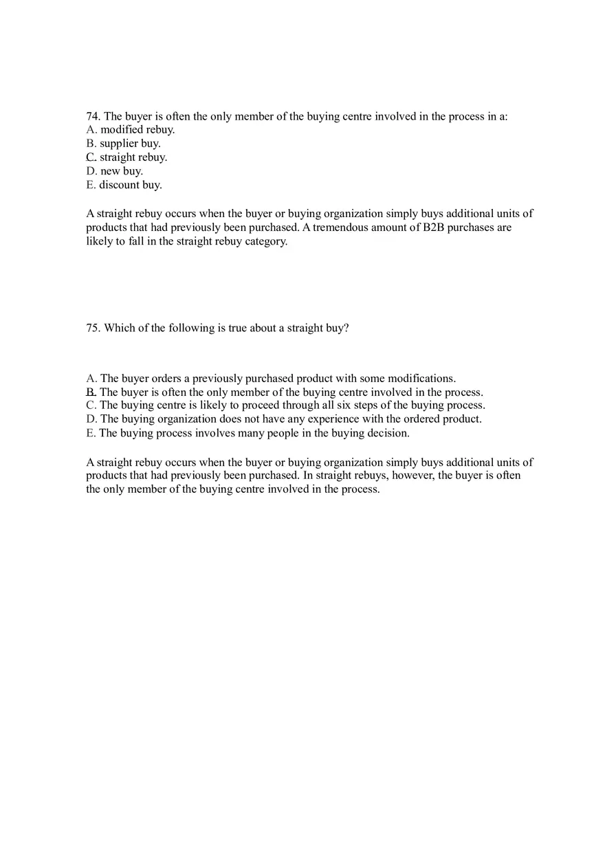 Business-to-Business Marketing Ch 5 (Part 4) - Page 9