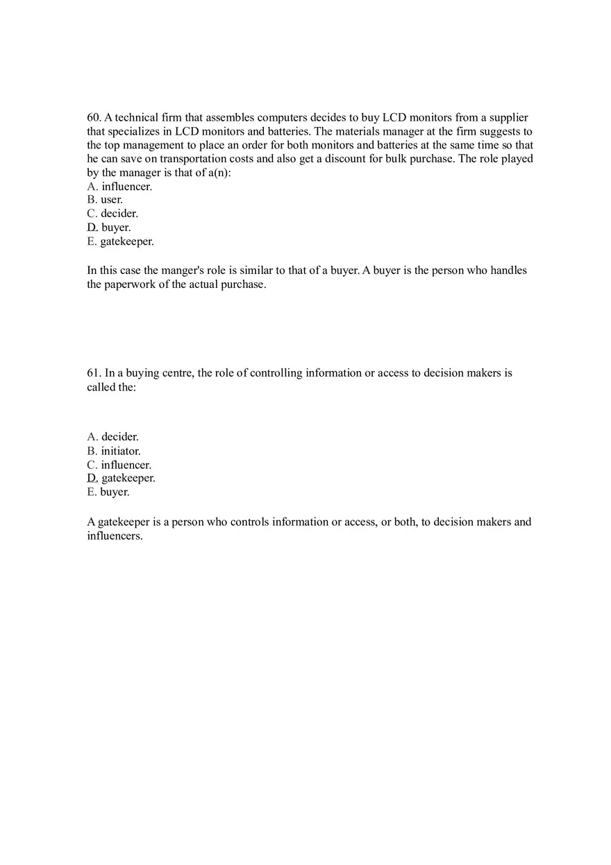 Business-to-Business Marketing Ch 5 (Part 4) - Page 2