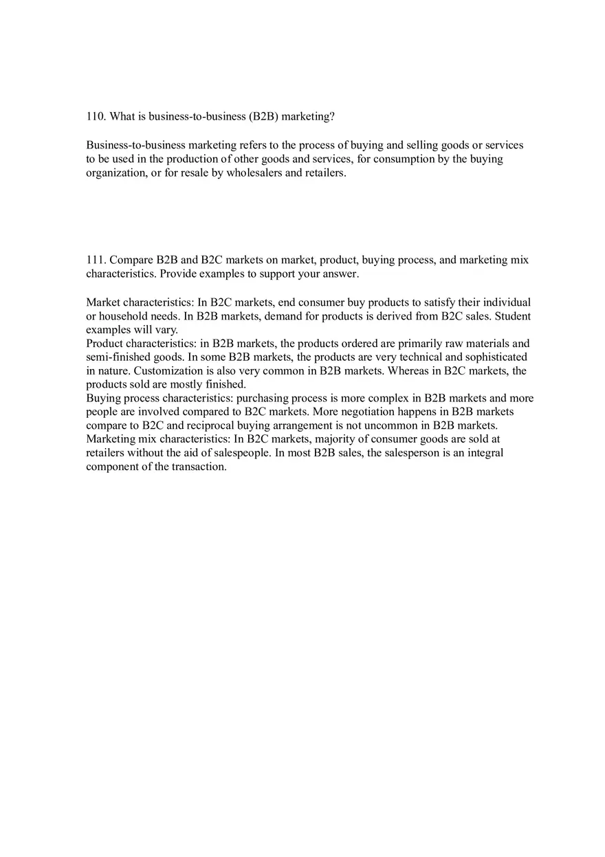 Business-to-Business Marketing Ch 5 (Part 6) - Page 9