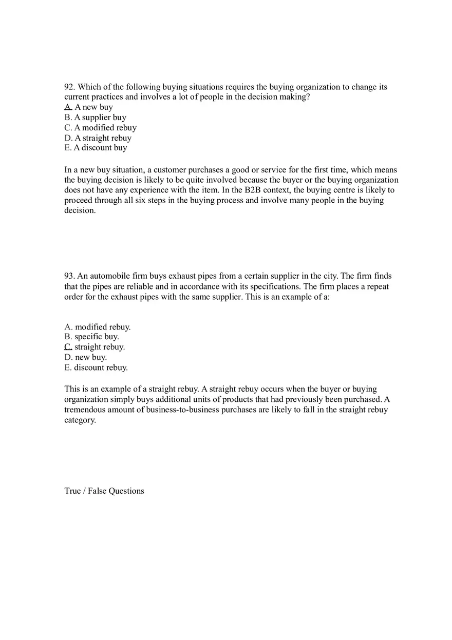 Business-to-Business Marketing Ch 5 (Part 6) - Page 1